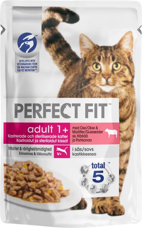 Perfect Fit Adult Sterile Härkää&Porkkanaa kastikkeessa 85g