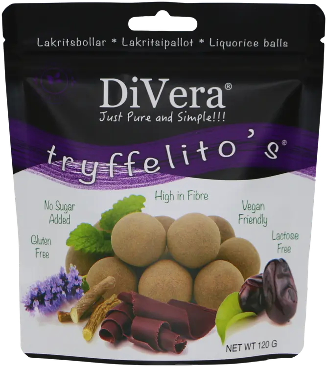 DiVera Just Pure and Simple!!! Tryffelito's Lakritsipallot 120g