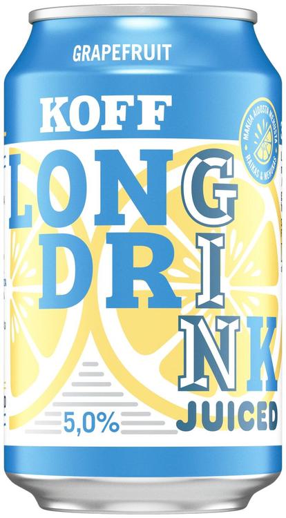 Koff Long Drink Juiced Grapefruit long drink 5,0 % tölkki 0,33 L