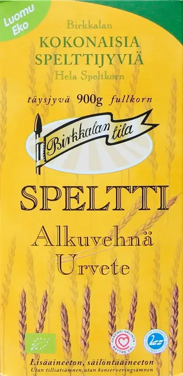 Birkkalan Tila Luomu kokonaisia spelttijyviä täysjyvä 900g
