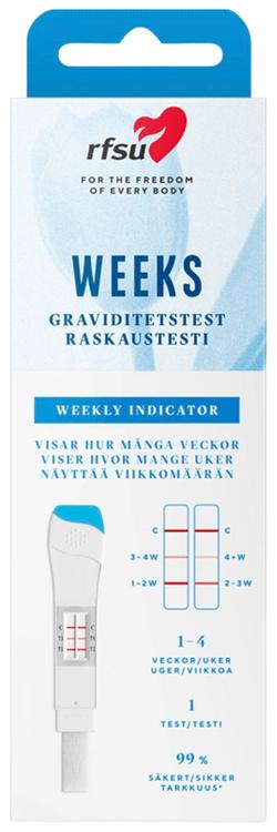 RFSU Weeks Raskaustesti Viikkoindikaattori 1 kpl
