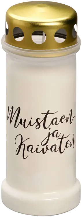 Bolsius Hautakynttilä 70h "Muistaen" Valkoinen