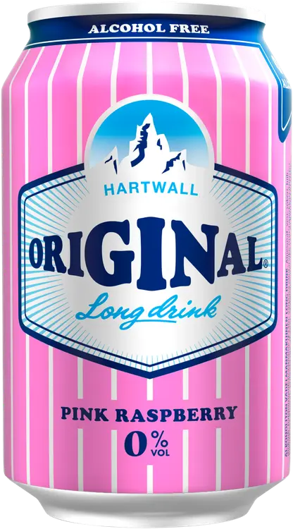 Hartwall Original Long Drink Pink Raspberry 0% 0,33 l