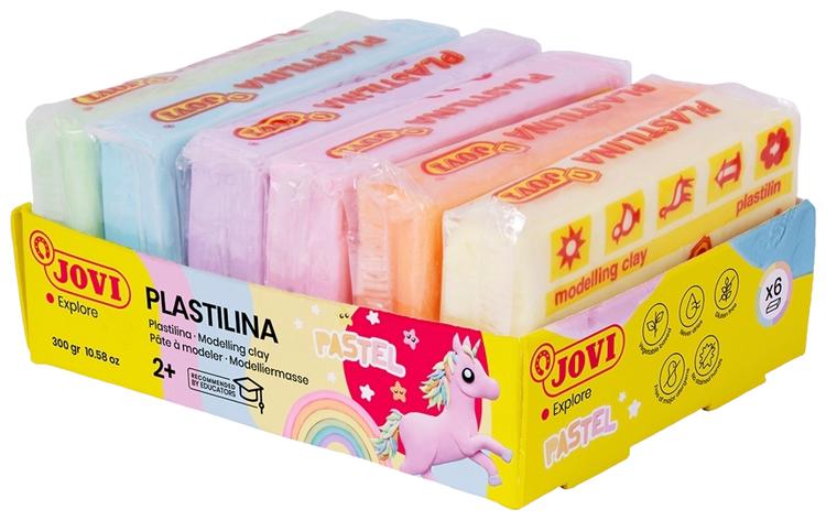 Jovi plastiliin 6 pastellvärvi, 50 g