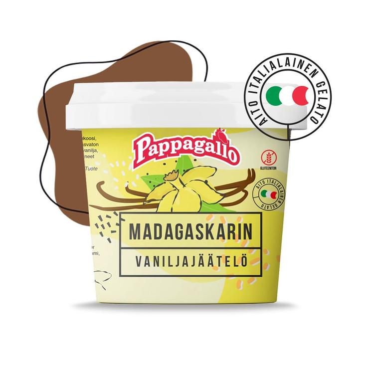 Pappagallo Madagaskarin vaniljajäätelö 0,5 l