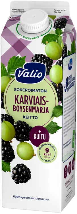 Valio karviais-boysenmarjakeitto +kuitu 1 kg sokeroimaton