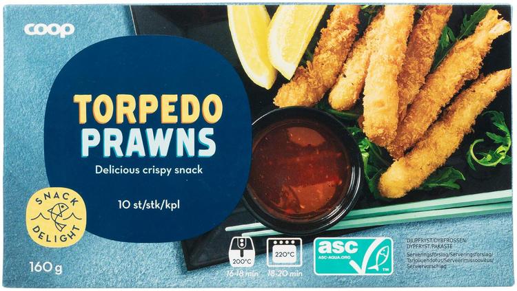 Coop Torpedo Krevetid 160 G