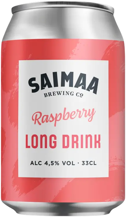 Saimaa Long Drink Raspberry 4,5% 0,33l tölkki