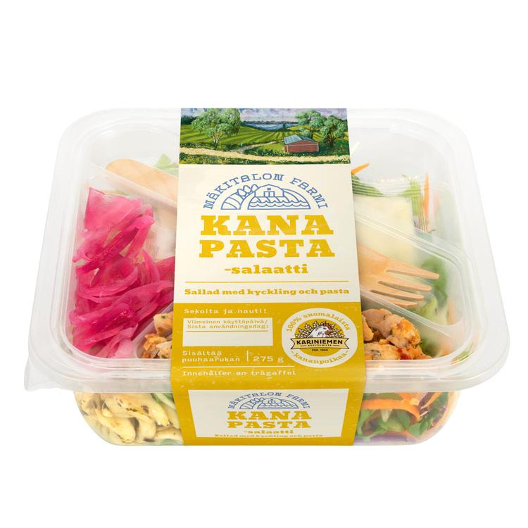 Mäkitalon Farmi salaattiateria kana-pasta 275g