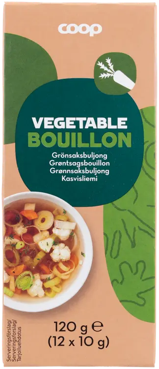 Coop kasvisliemikuutiot 120 g 12 kpl