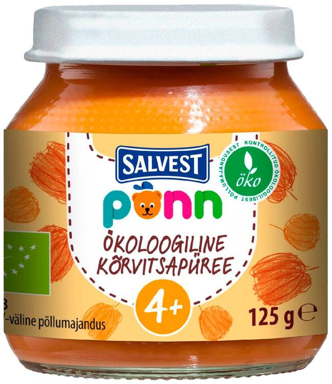 Põnn Ökoloogiline kõrvitsapüree, 125 g