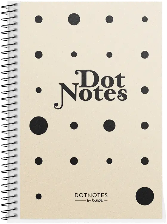 Burde DotNotes A5 kierresidottu
