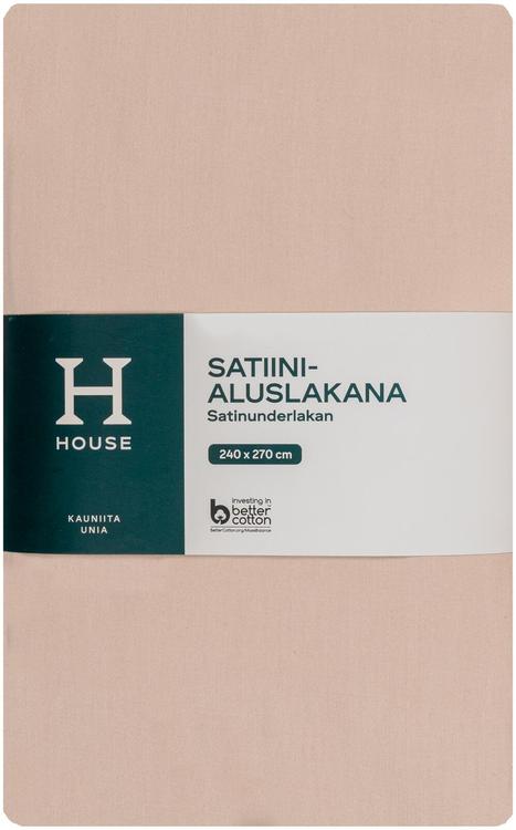 House satiinialuslakana 240x270 cm