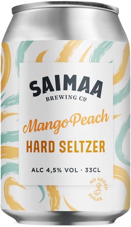 Saimaa Hard Seltzer Mango Peach 4,5% 0,33l tlk