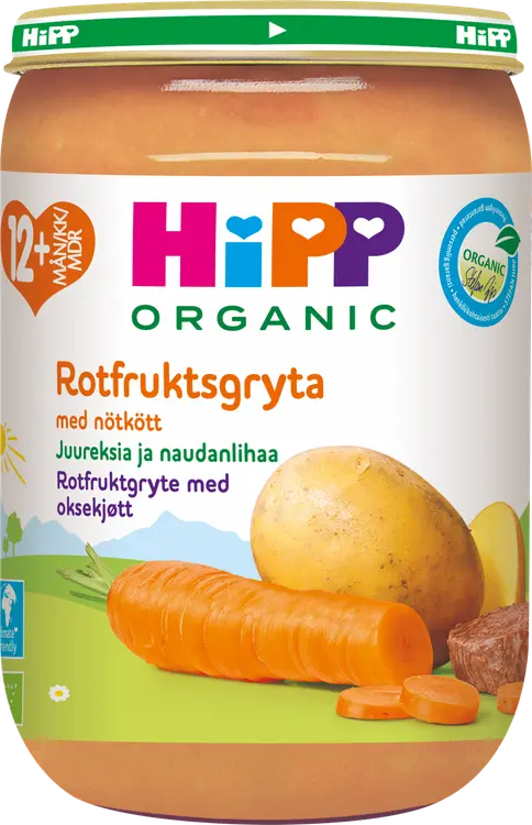 Hipp 220g Luomu Vihanneksia ja naudanlihaa 12kk