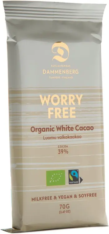 Dammenberg Luomu Valko kaakaolevy 70g 39%