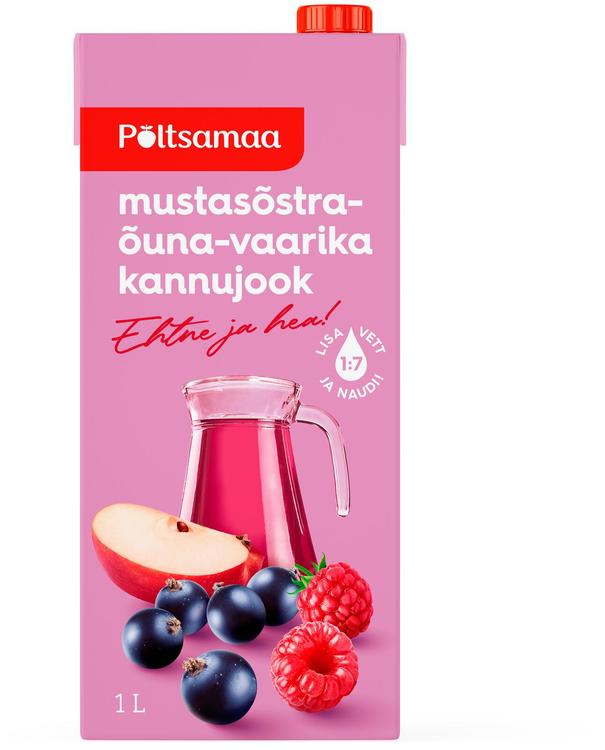 Põltsamaa mustsõstra-vaarika kannujook 1L