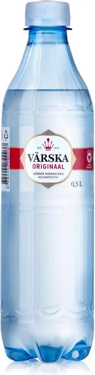 Värska Originaal luonnon mineraalivesi,  hiilihapollinen 0,5L PET