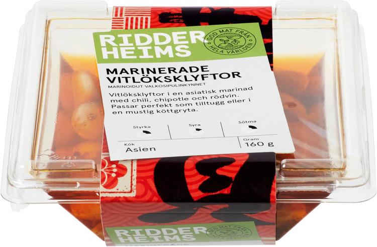 Ridderheims Marinoidut Valkosipulinkynnet 160g