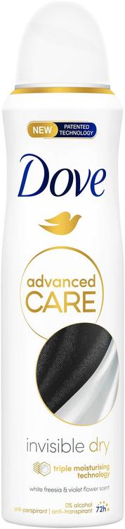 Dove 72h Advanced Care Invisible Dry antiperspirantti deodorantti spray 150 ml