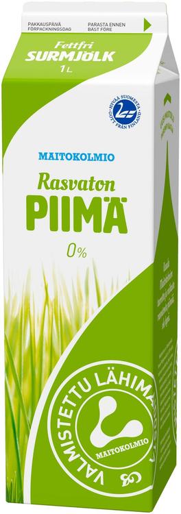 Maitokolmio rasvaton piimä 1l