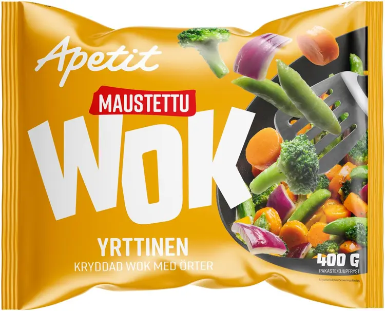 Apetit Maustettu Wok Yrttinen pakaste 400g