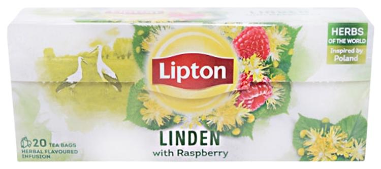 LIPTON Pärna-vaarika tee 20 pakki, 18g