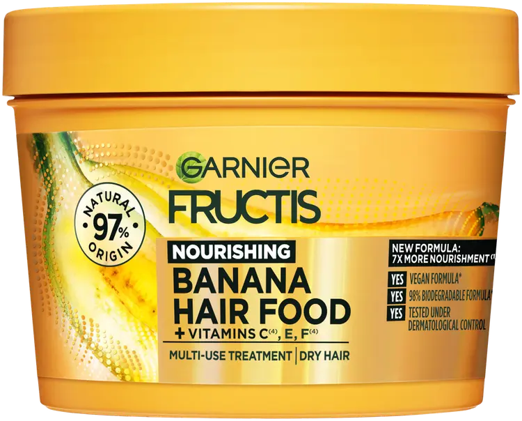 Garnier Fructis Hair Food Banana hiusnaamio kuiville hiuksille 400 ml