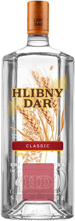 Hlibny Dar Classic vodka 40%vol 1L