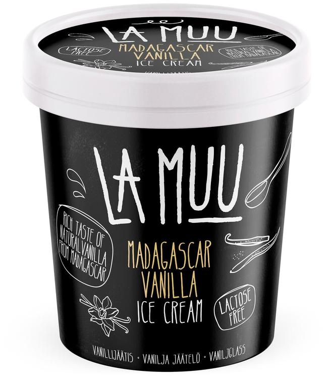 La Muu Madagaskari vanilliga jäätis, laktoosivaba, 250 g / 500 ml