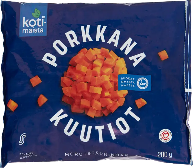 Kotimaista Porkkanakuutiot pakaste 200g
