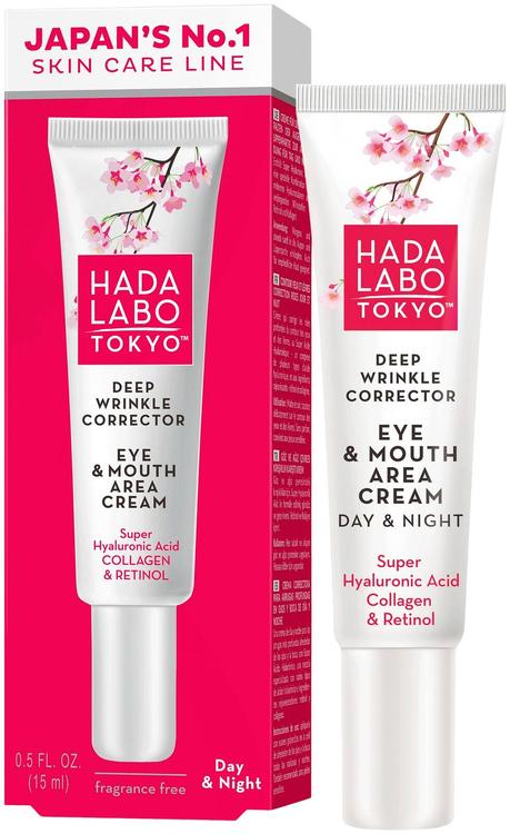 HADA LABO TOKYO Deep Wrinkle Corrector Eye & Mouth Area Cream täsmävoide juonteille 15ml
