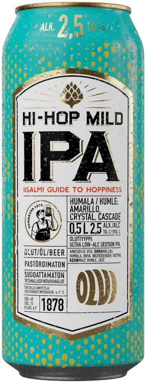 OLVI Hi-Hop Mild IPA 2,5% olut 0,5 l tlk