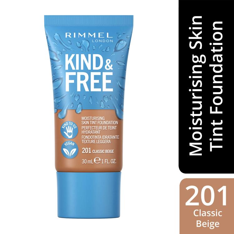 Rimmel Kind & Free Skin Tint Foundation 30 ml, 201 Classic Beige meikkivoide