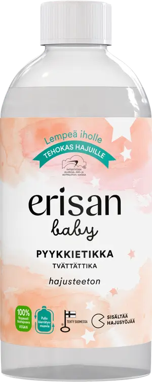 Hajusteeton Erisan Baby Pyykkietikka 475ml