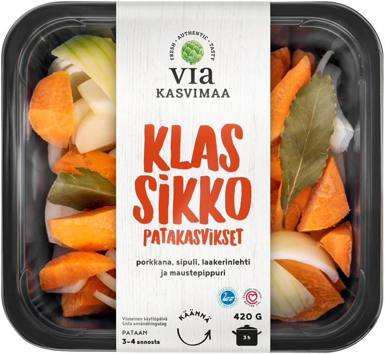 Via Kasvimaa Klassikko patasekoitus 420 g