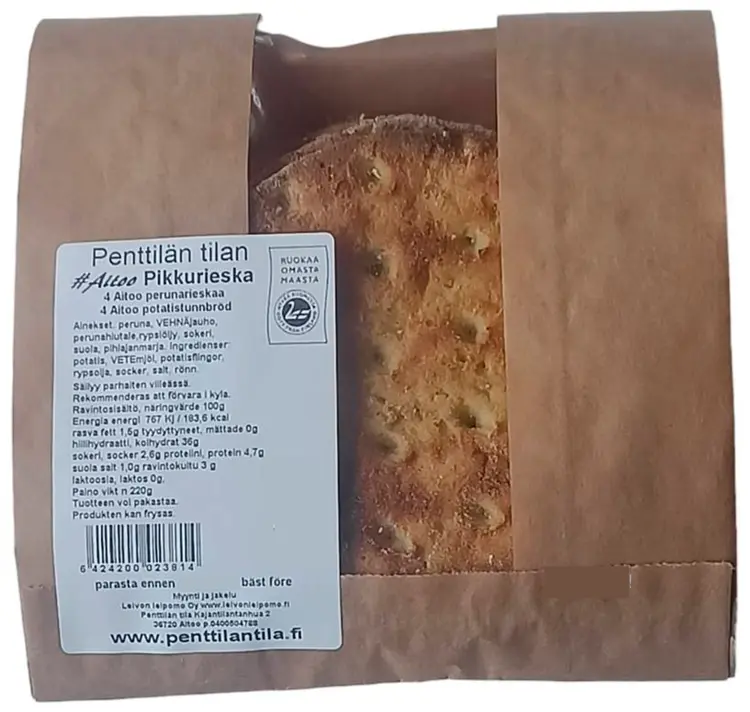 Penttilän Tilan Pikkurieska 220g 4 kpl perunarieska