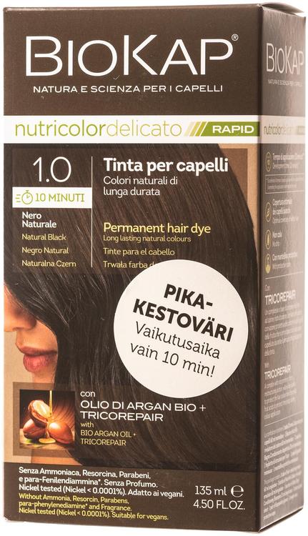 Biokap nutricolor delicato rapid 1.0 natural black