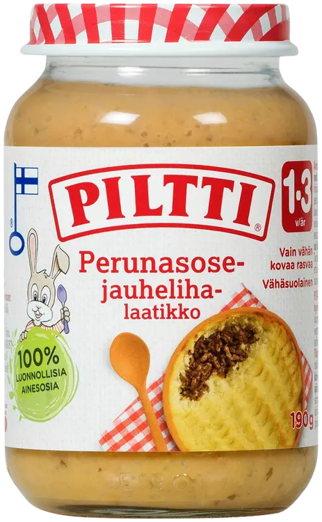 Piltti 190g Perunasosejauhelihalaatikko lastenateria 1-3v