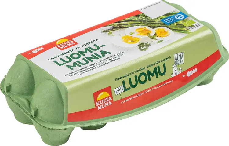 Kultamuna luomu kananmuna L10 680 g