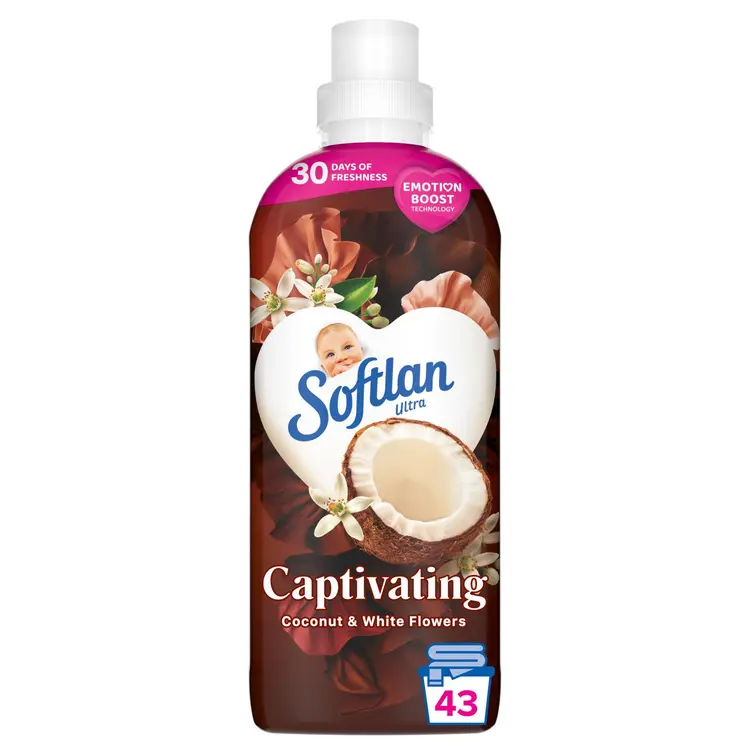 Softlan Emotions Captivating Coconut & White Flowers huuhteluaine 650ml