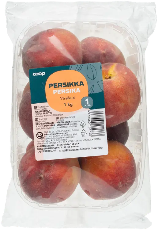 Coop persikka 1 kg