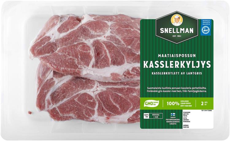 Snellman Maatiaispossun kasslerkyljys 2 kpl n. 500 g