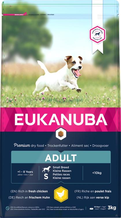 Eukanuba Adult Small Breeds koiranruoka 3 kg