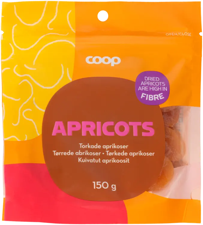 Coop kuivatut aprikoosit 150 g