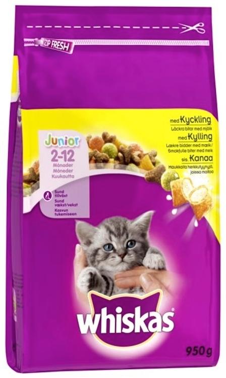Whiskas Junior Kanaa 950g