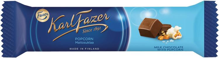 Fazer 37g maitosuklaapatukka popcorn