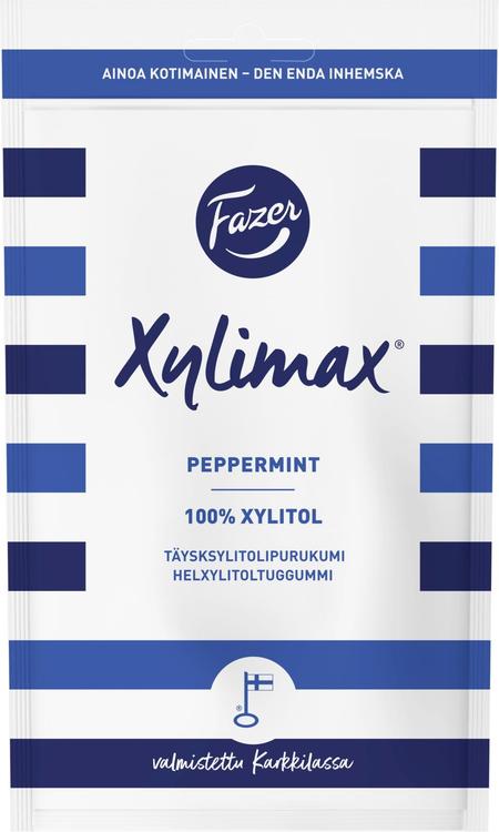 Fazer Xylimax Peppermint 80g, piparmintun makuinen täysksylitolipurukumi