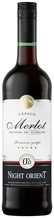 Night Orient Merlot 0,0 til-% 75 cl pullo