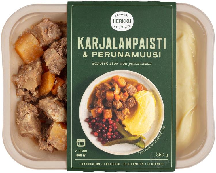 Herkku Karjalanpaisti & perunamuusi 350g